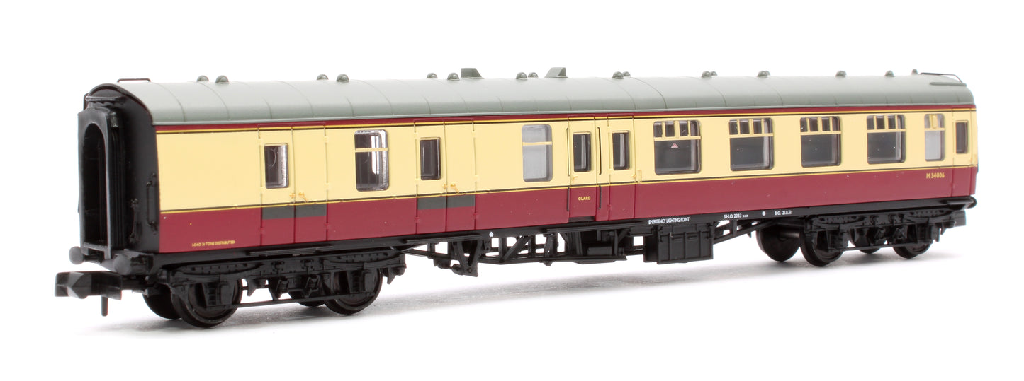 BR Mk1 BSK Brake Second Corridor BR Crimson & Cream No. M34006