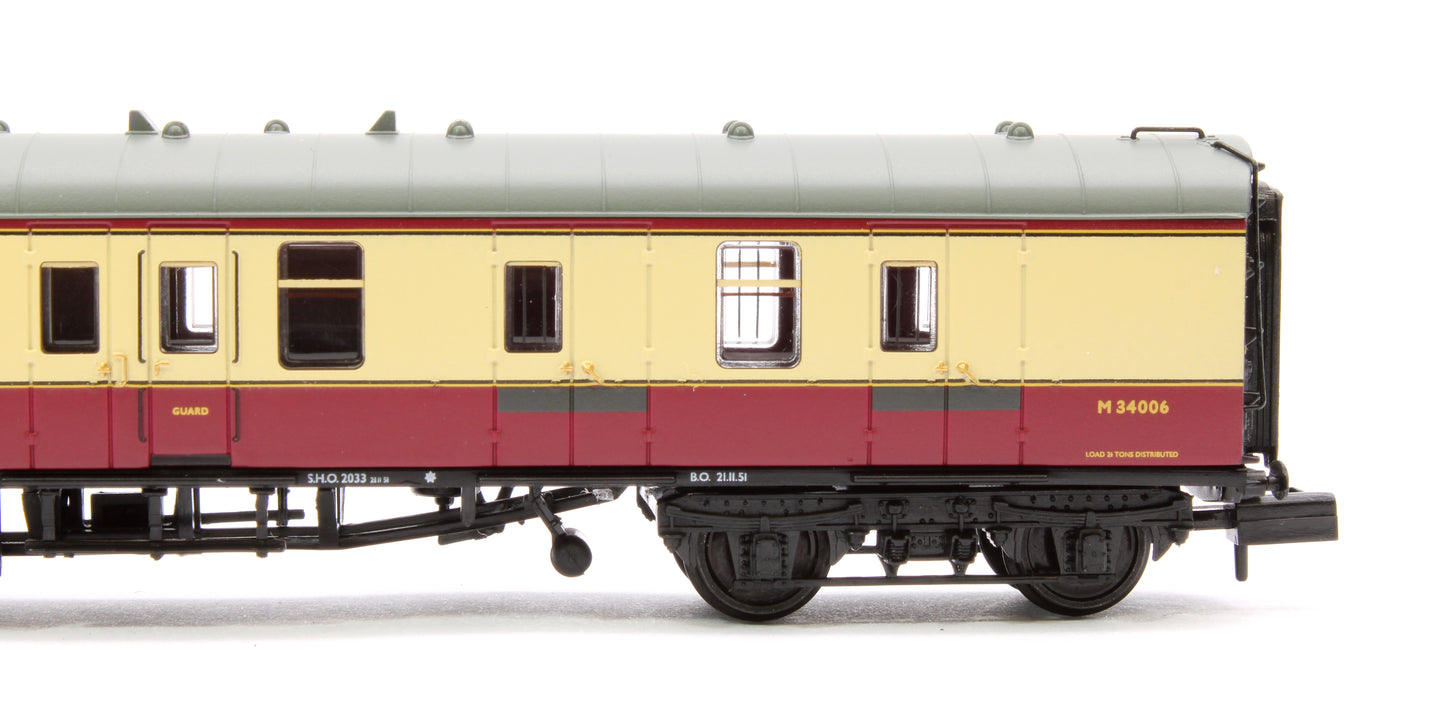 BR Mk1 BSK Brake Second Corridor BR Crimson & Cream No. M34006