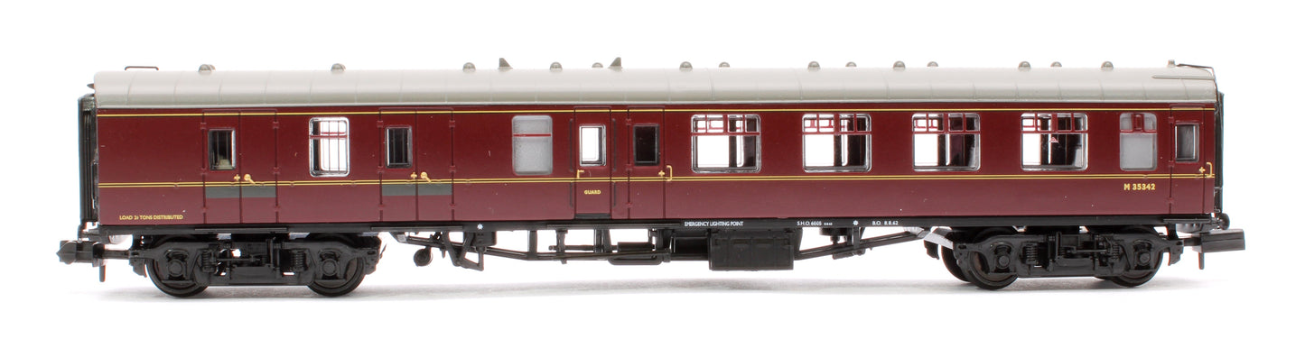 Pre-Owned BR Mk1 BSK Brake Second Corridor BR Maroon No.M35342