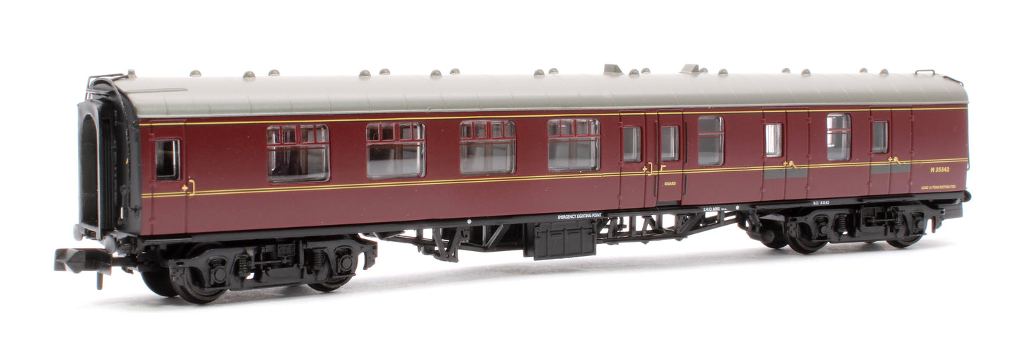 Pre-Owned BR Mk1 BSK Brake Second Corridor BR Maroon No.M35342