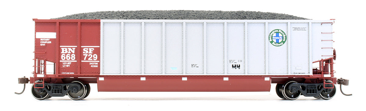 Pre-Owned Set Of 5 BNSF BethGon Coalporter Wagons