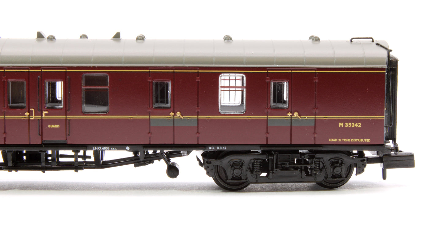 Pre-Owned BR Mk1 BSK Brake Second Corridor BR Maroon No.M35342