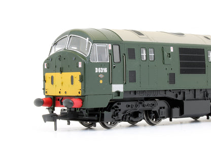 Pre-Owned Class 22 BR Green D6316 With Small Rectangular Yellow Panel Headcode Discs Diesel Locomotive