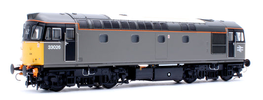 Class 33/0 BR General Grey No.33026 Diesel Locomotive - DCC Sound