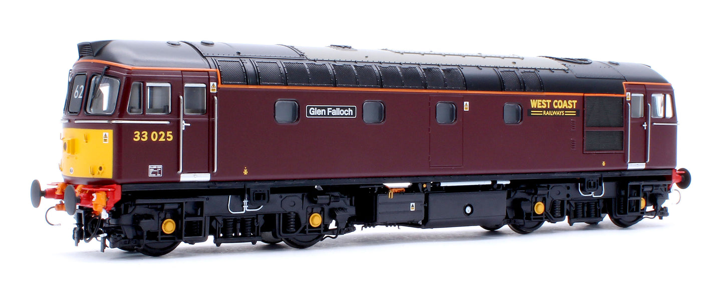 Class 33/0 West Coast Railways No.33025 'Glen Falloch' Diesel Locomotive - DCC Sound