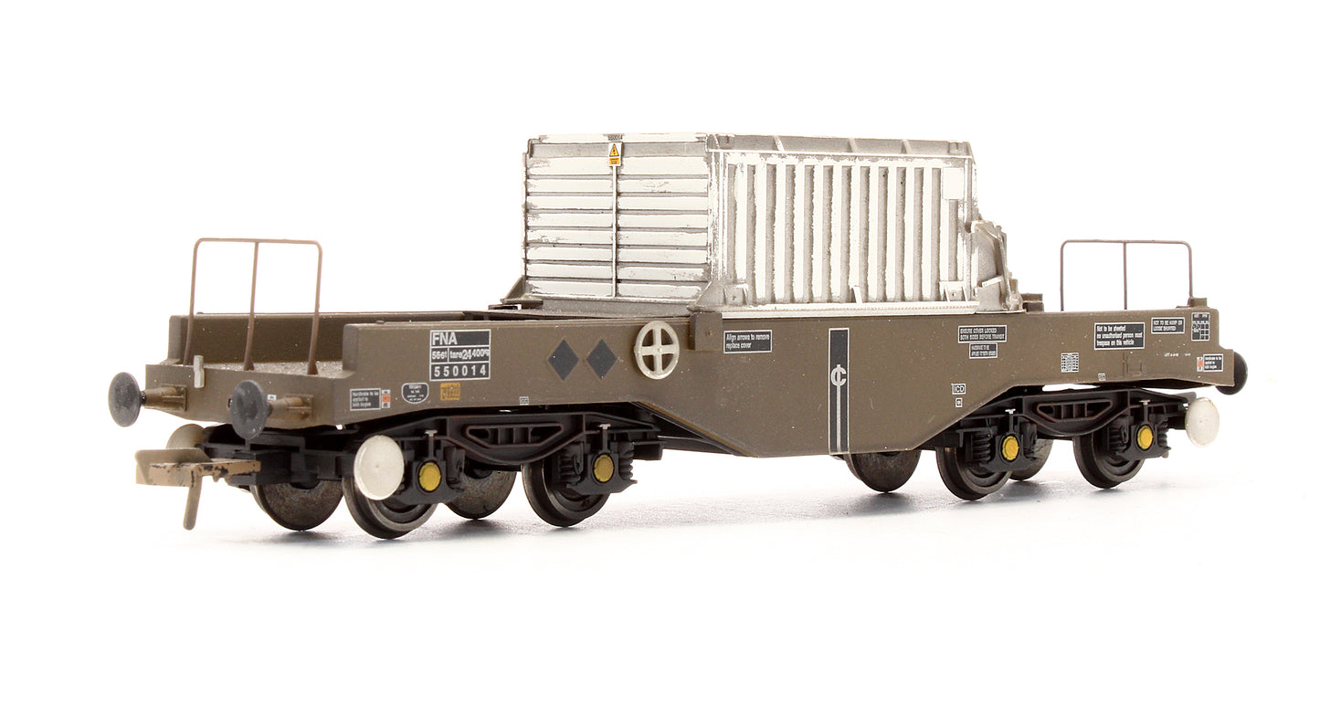 Pre-Owned 38-345 FNA Nuclear Flask Wagon Flat Floor 550014 - Custom Weathered