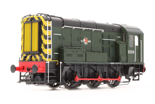 Pre-Owned 7D-008-003 Class 08 BR Green D3219 Late Crest With Wasp Stripes Diesel Shunter Locomotive