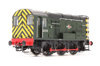 Pre-Owned 7D-008-003 Class 08 BR Green D3219 Late Crest With Wasp Stripes Diesel Shunter Locomotive