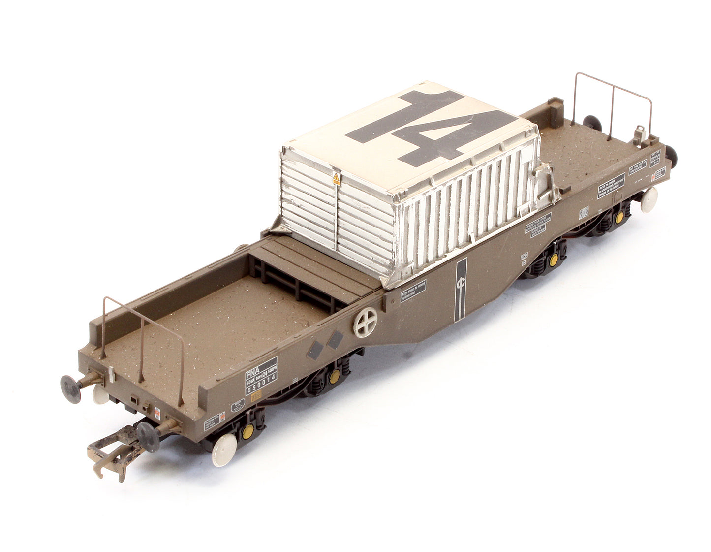 Pre-Owned 38-345 FNA Nuclear Flask Wagon Flat Floor 550014 - Custom Weathered