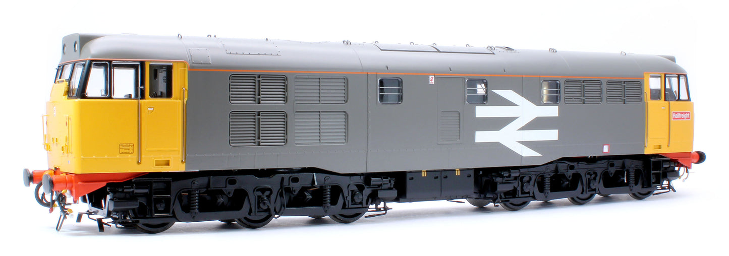 Class 31 Railfreight Large Logo Grey/Yellow Unnumbered Diesel Locomotive