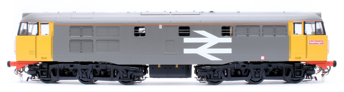 Class 31 Railfreight Large Logo Grey/Yellow Unnumbered Diesel Locomotive