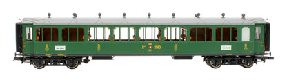 Pre-Owned L330511 SBB Green ex-Gotthardbahn 2-Piece Passenger Coach Set