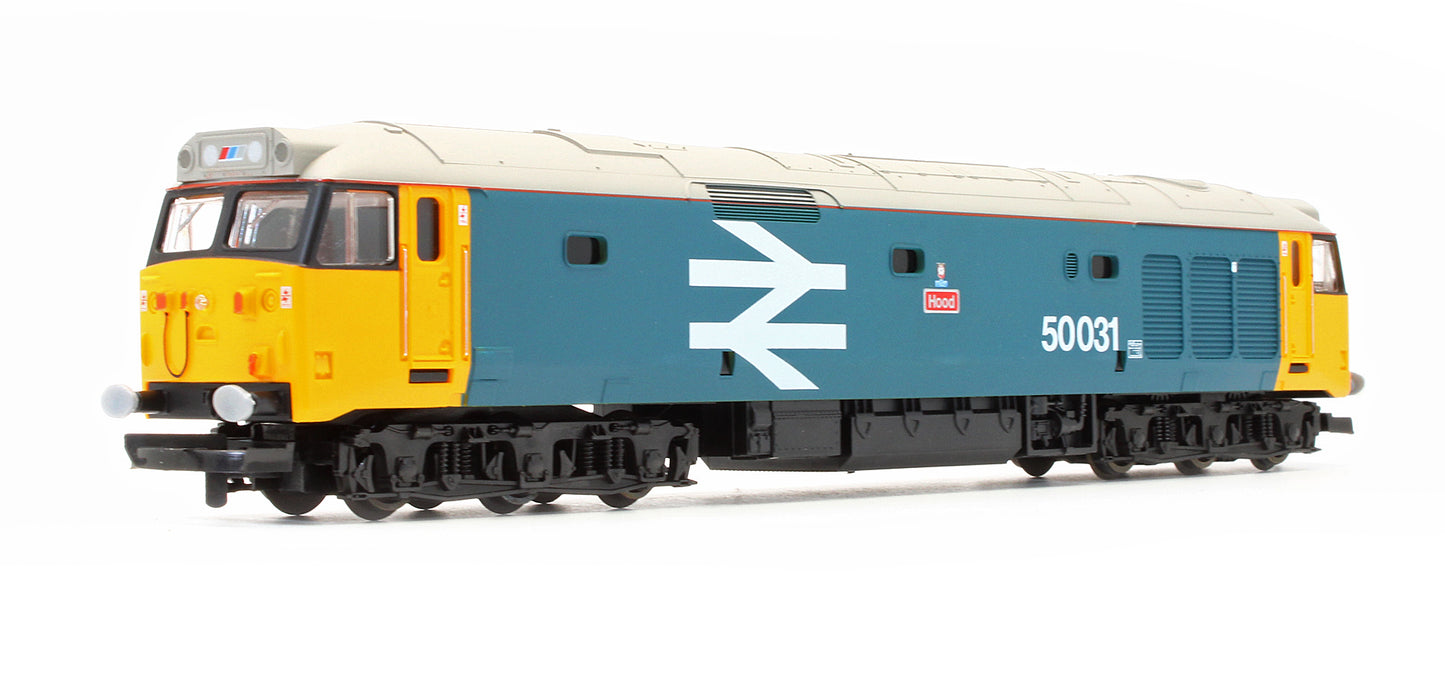Pre-Owned BR Large Logo Blue Class 50031 'Hood' Diesel Locomotive - Limited Edition