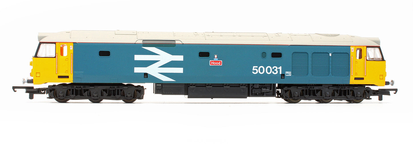 Pre-Owned BR Large Logo Blue Class 50031 'Hood' Diesel Locomotive - Limited Edition