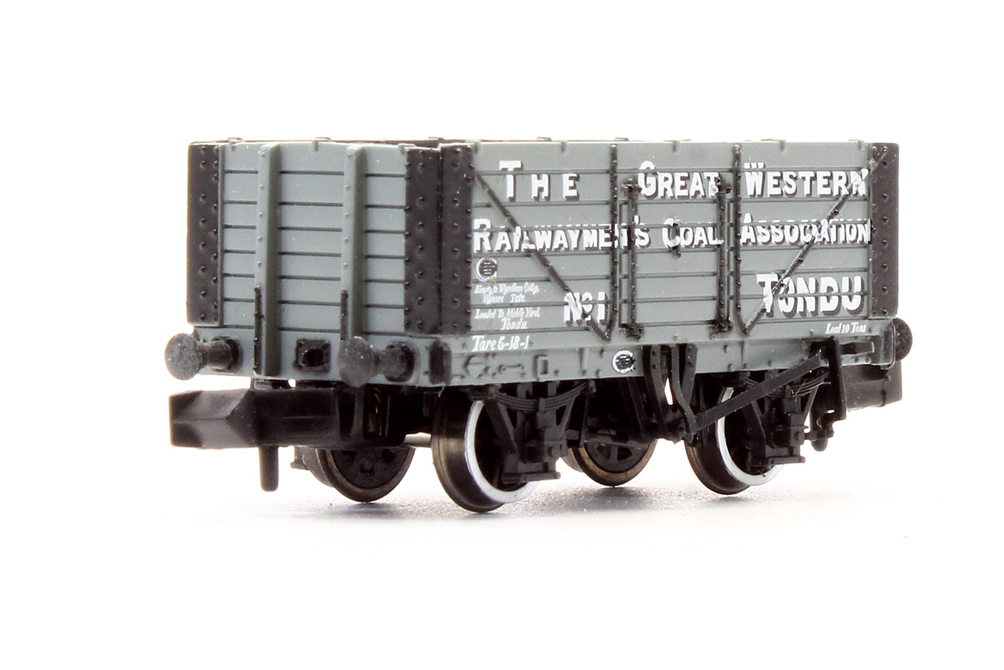 Pre-Owned 377-081 7 Plank Wagon 'The Great Western Railwaymen's Coal Association' No.1