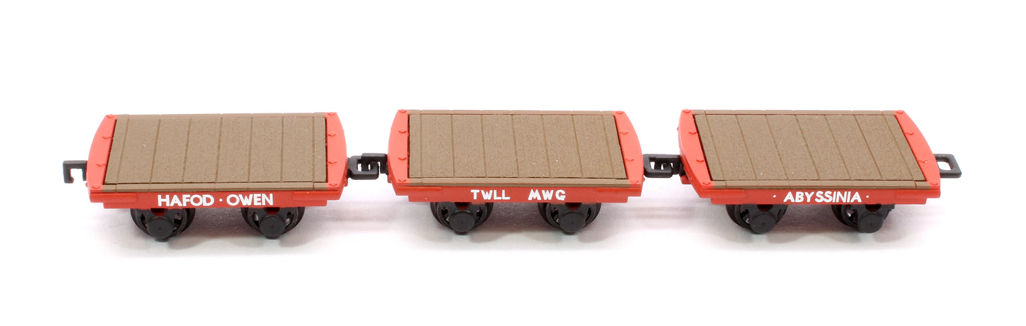 Dinorwic Slate Wagons without sides 3-Pack Red