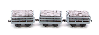 Dinorwic Slate Wagons with sides 3-Pack Grey [WL]