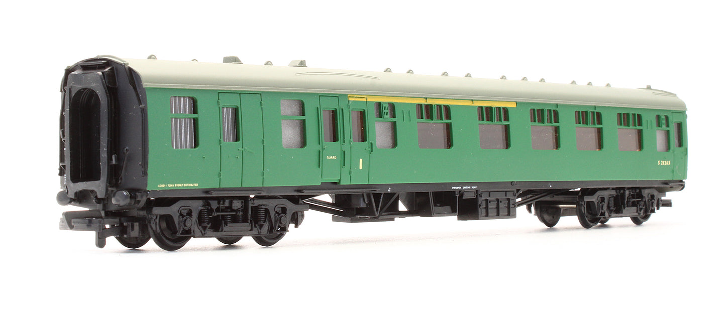 Pre-Owned 12141 MK1 Brake Corridor Composite Coach BR Green 'S 21263'