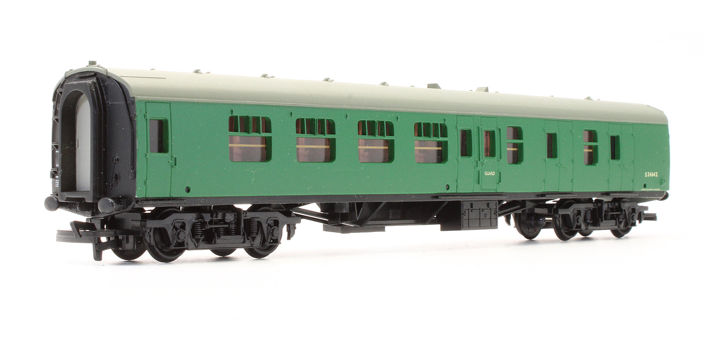 Pre-Owned 12121 Brake Second Corridor Coach BR Green 'S 34642'