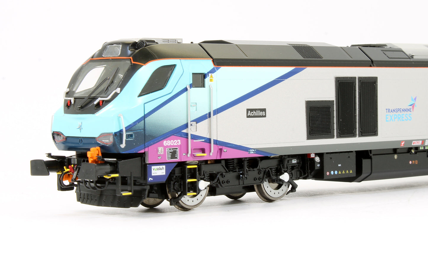 Pre-Owned 4D-022-017D Class 68023 'Achilles' 68023 Transpennine Express Diesel Locomotive - DCC Fitted