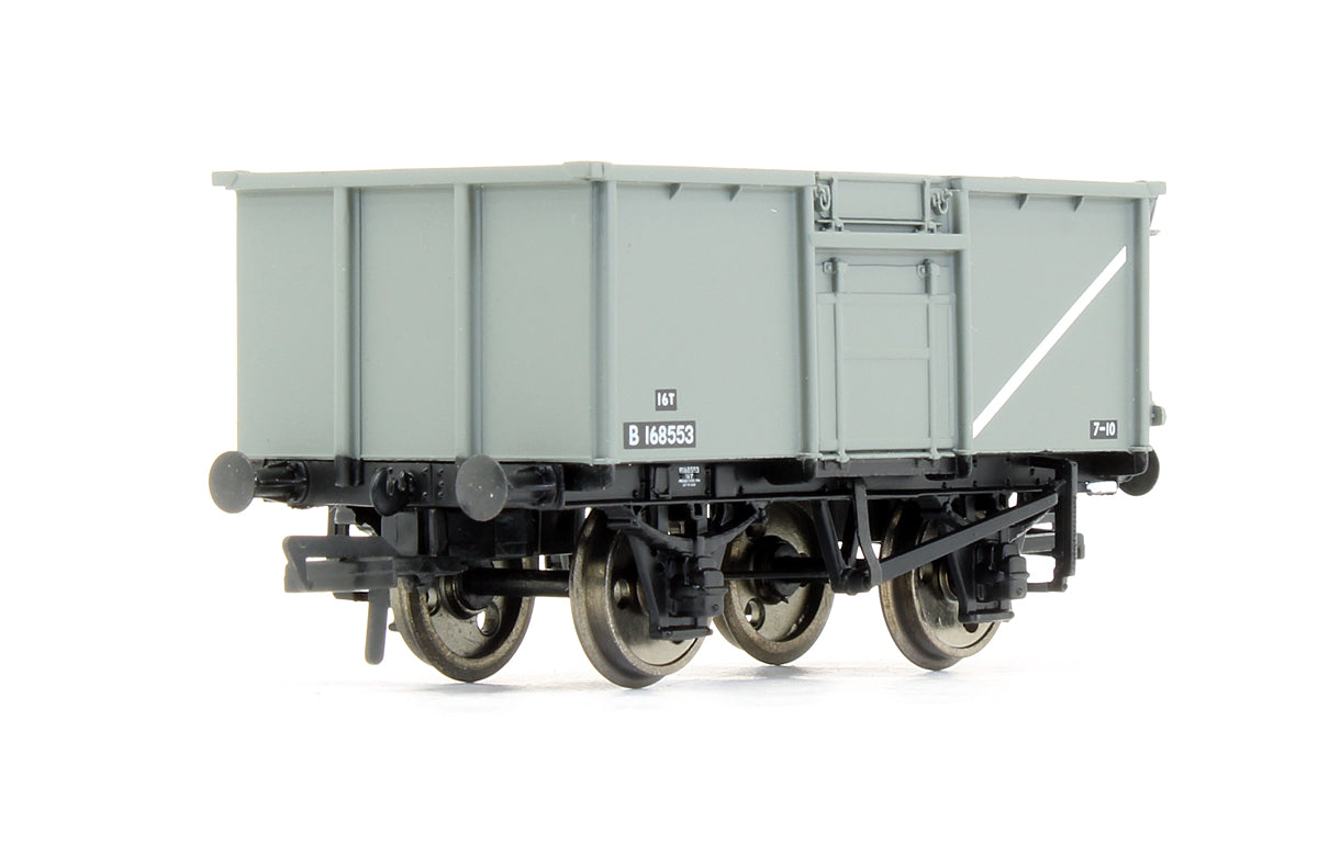 37-225C Pre-Owned 16 Ton Steel Mineral Wagon BR Grey With Top Flap Doors 'B 168553'