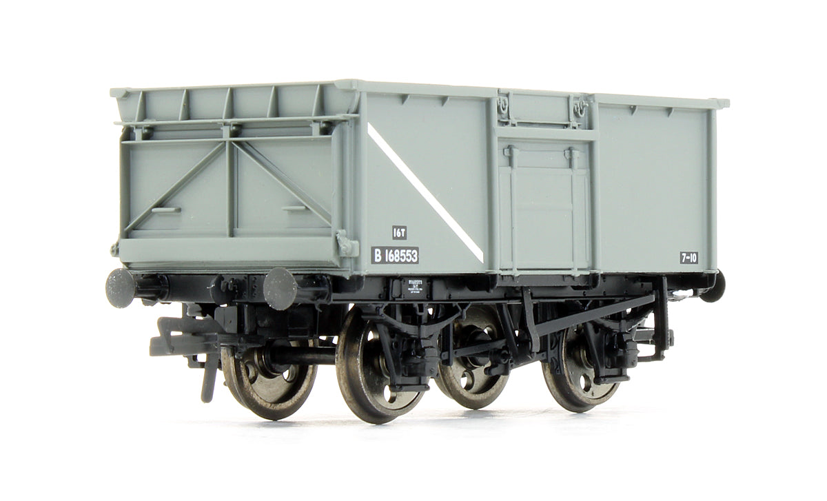 37-225C Pre-Owned 16 Ton Steel Mineral Wagon BR Grey With Top Flap Doors 'B 168553'