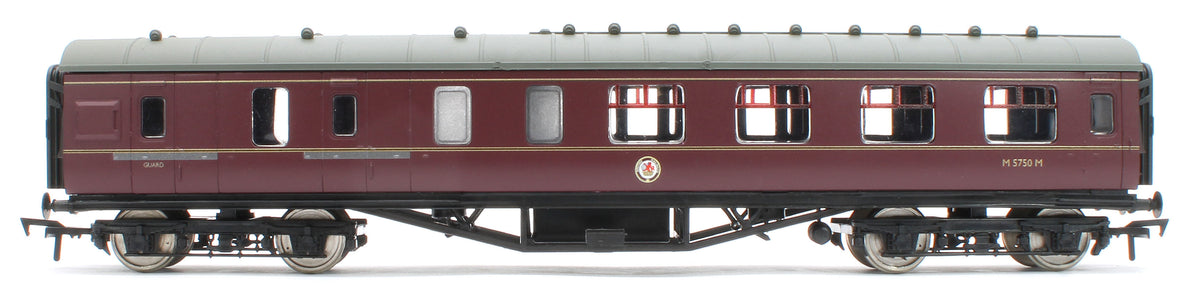 4P-010-451 57ft Stanier Corridor Brake Composite M5750M BR Lined Maroon