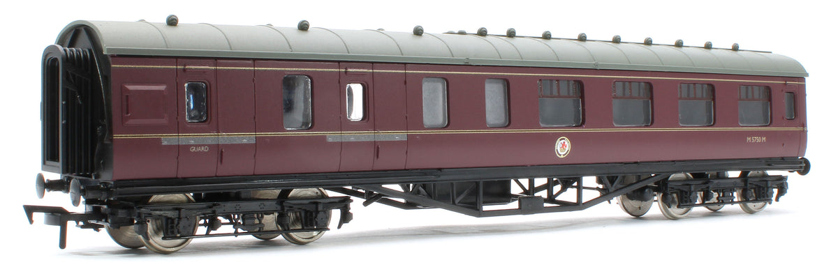 4P-010-451 57ft Stanier Corridor Brake Composite M5750M BR Lined Maroon