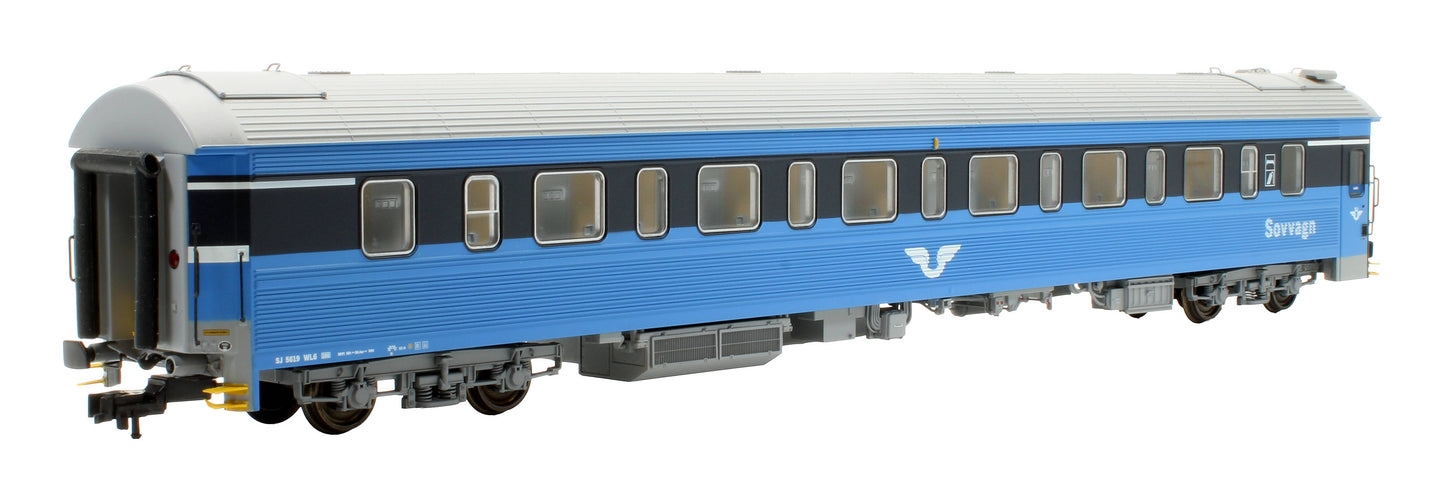 Pre-Owned HN.1323 SJ Blue & White WL6 Sleeper Coach '5619'