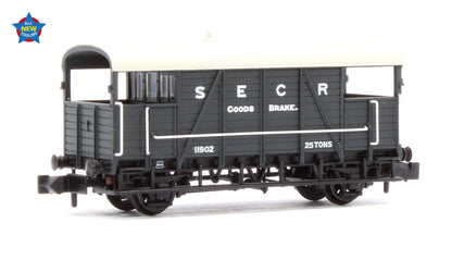 Pre-Owned SE&CR 25T 'Dance Hall' Brake Van SE&CR Grey No.11902