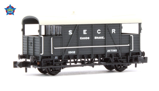 Pre-Owned SE&CR 25T 'Dance Hall' Brake Van SE&CR Grey No.11902