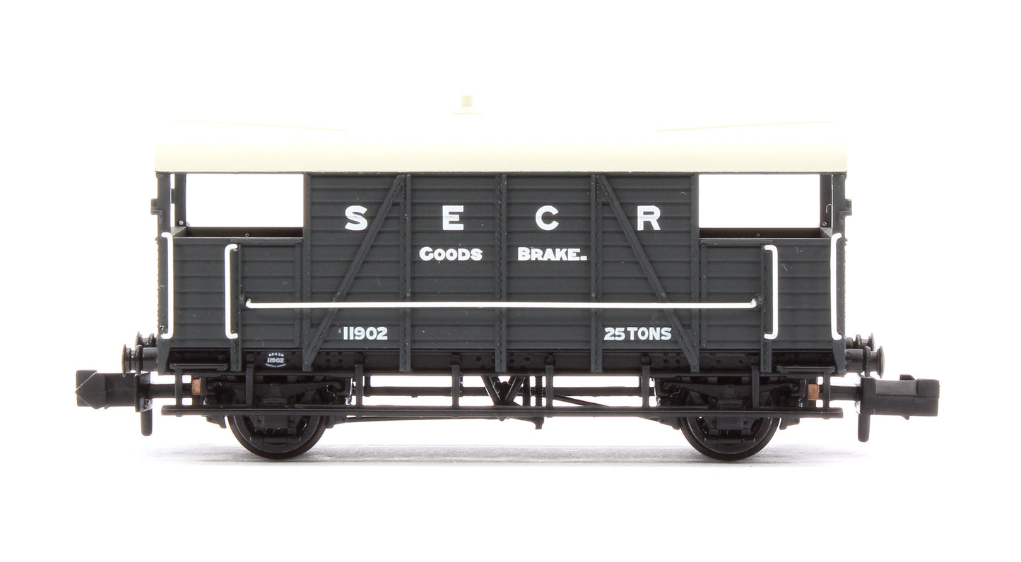 Pre-Owned SE&CR 25T 'Dance Hall' Brake Van SE&CR Grey No.11902