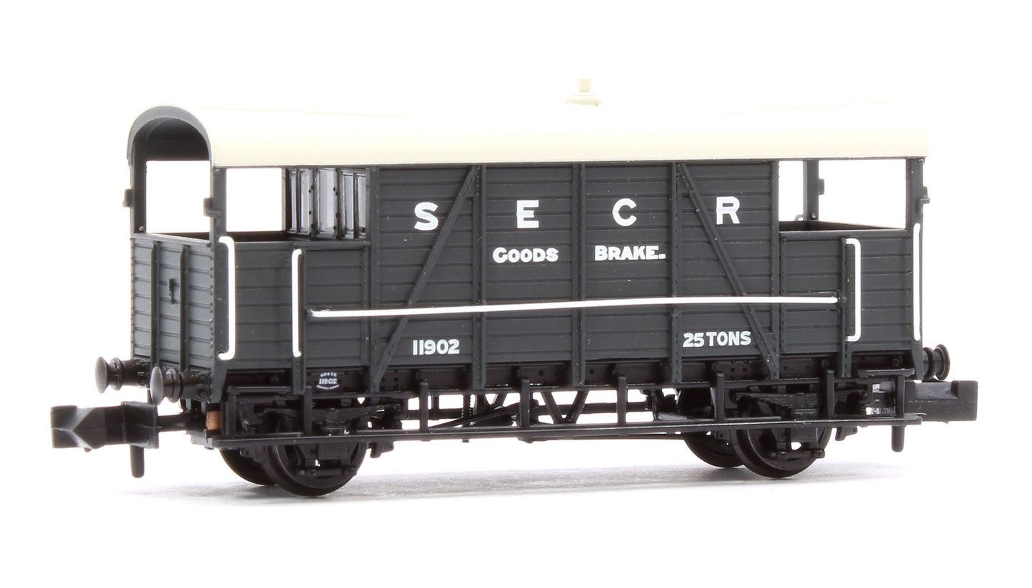 Pre-Owned SE&CR 25T 'Dance Hall' Brake Van SE&CR Grey No.11902