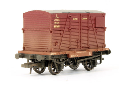 Pre-Owned Set Of 3 Conflats BR Bauxite With BD Containers BR Crimson (Weathered)