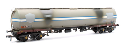 Pre-Owned 38-109B BR 102T TEA Bogie Tank Wagon Debranded (ex-Jet-Conoco) Light Grey No.PR82678 (ex-136)- Weathered