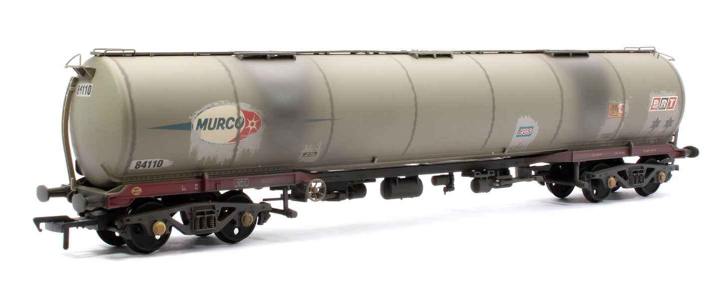 BR 102T TEA Bogie Tank Wagon Debranded (ex-Murco) Grey No.84110 - Weathered