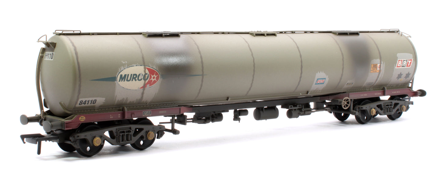 BR 102T TEA Bogie Tank Wagon Debranded (ex-Murco) Grey No.84110 - Weathered