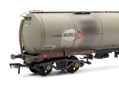 BR 102T TEA Bogie Tank Wagon Debranded (ex-Murco) Grey No.84110 - Weathered