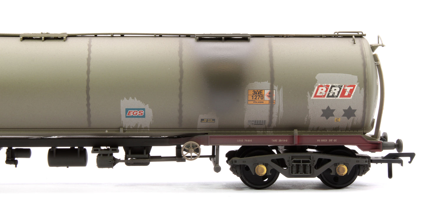 BR 102T TEA Bogie Tank Wagon Debranded (ex-Murco) Grey No.84110 - Weathered