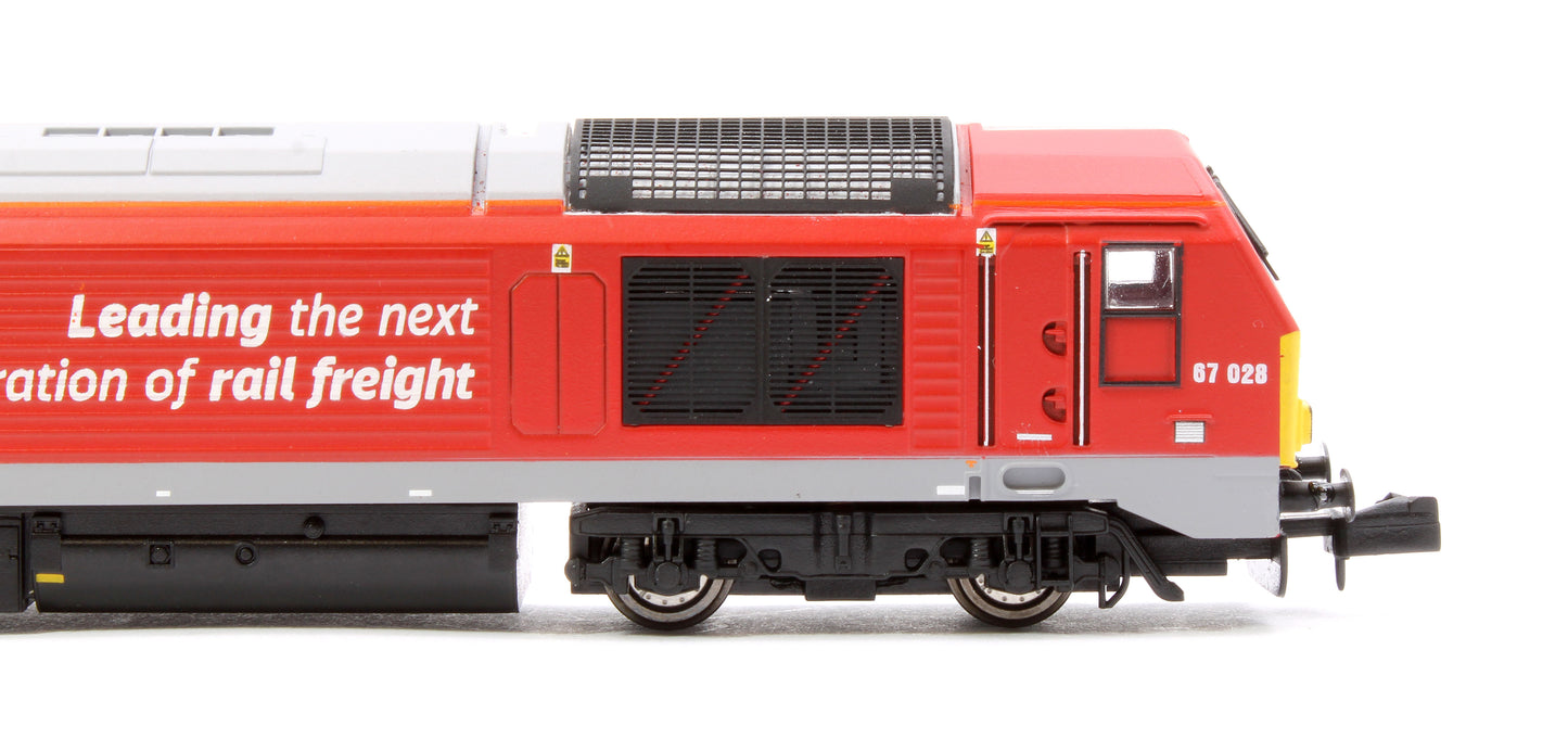 Class 67 DB Schenker Red 67028 Diesel Locomotive