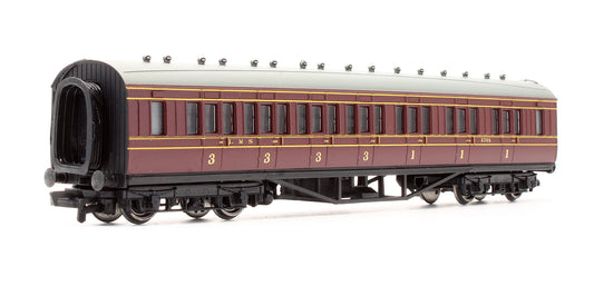 Pre-Owned 34-252 57' Corridor Composite 1st / 3rd Coach LMS Crimson '3705'