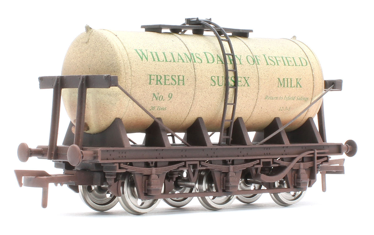 4F-031-146 6 Wheel Milk Tanker Williams Dairy - Weathered