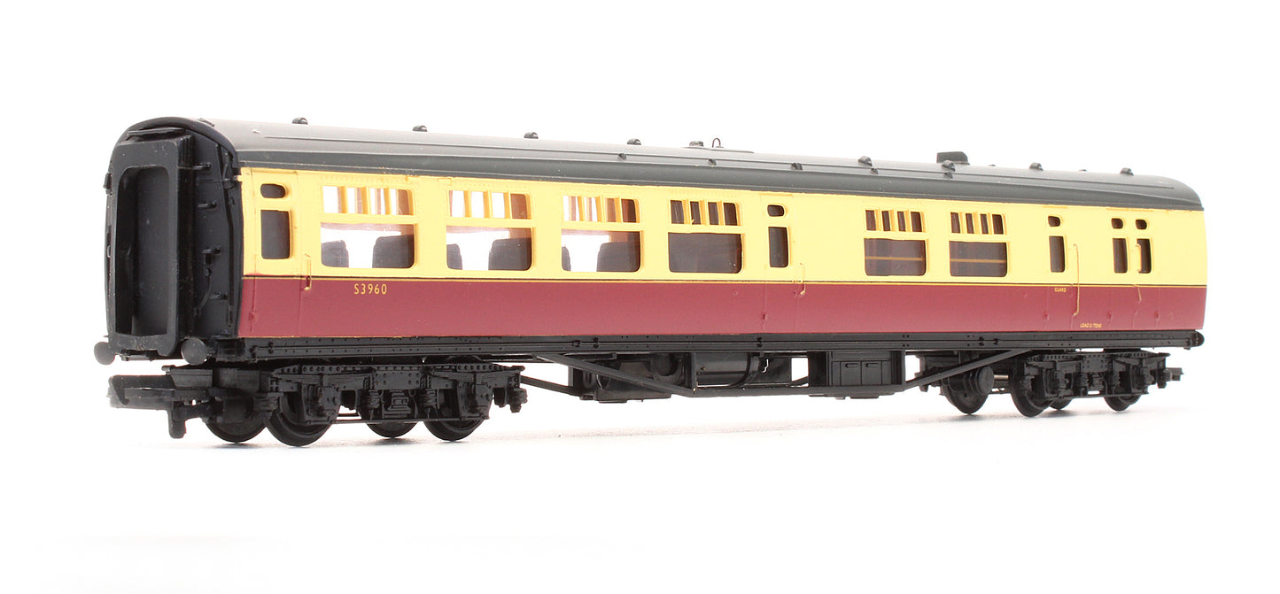 Pre-Owned 34-502 63ft Bulleid Corridor / Open Brake 2nd Coach BR Crimson & Cream 'S3960'