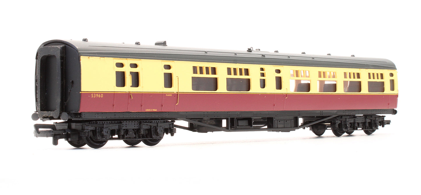 Pre-Owned 34-502 63ft Bulleid Corridor / Open Brake 2nd Coach BR Crimson & Cream 'S3960'