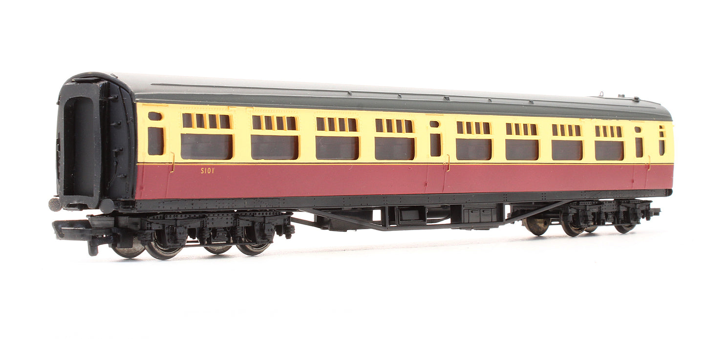 Pre-Owned 34-527 63ft Bulleid Corridor 2nd Coach BR Crimson & Cream 'S101'