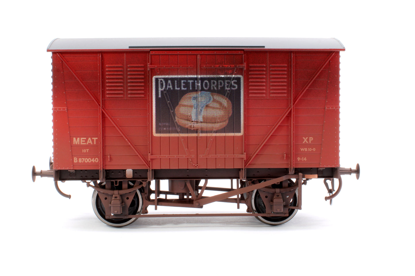 BR Meat Van Crimson Palethorpe Sausages No.B870040 - Weathered