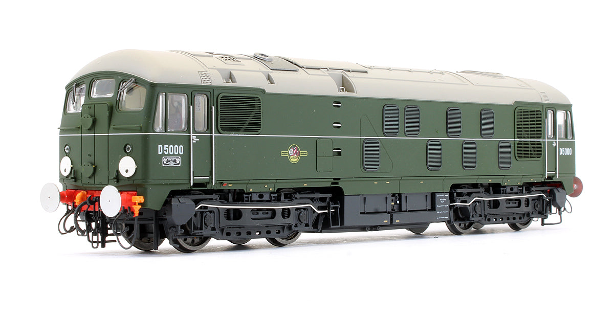 Pre-Owned D5000 BTC Early Green With Waist Band Diesel Locomotive - DCC Sound