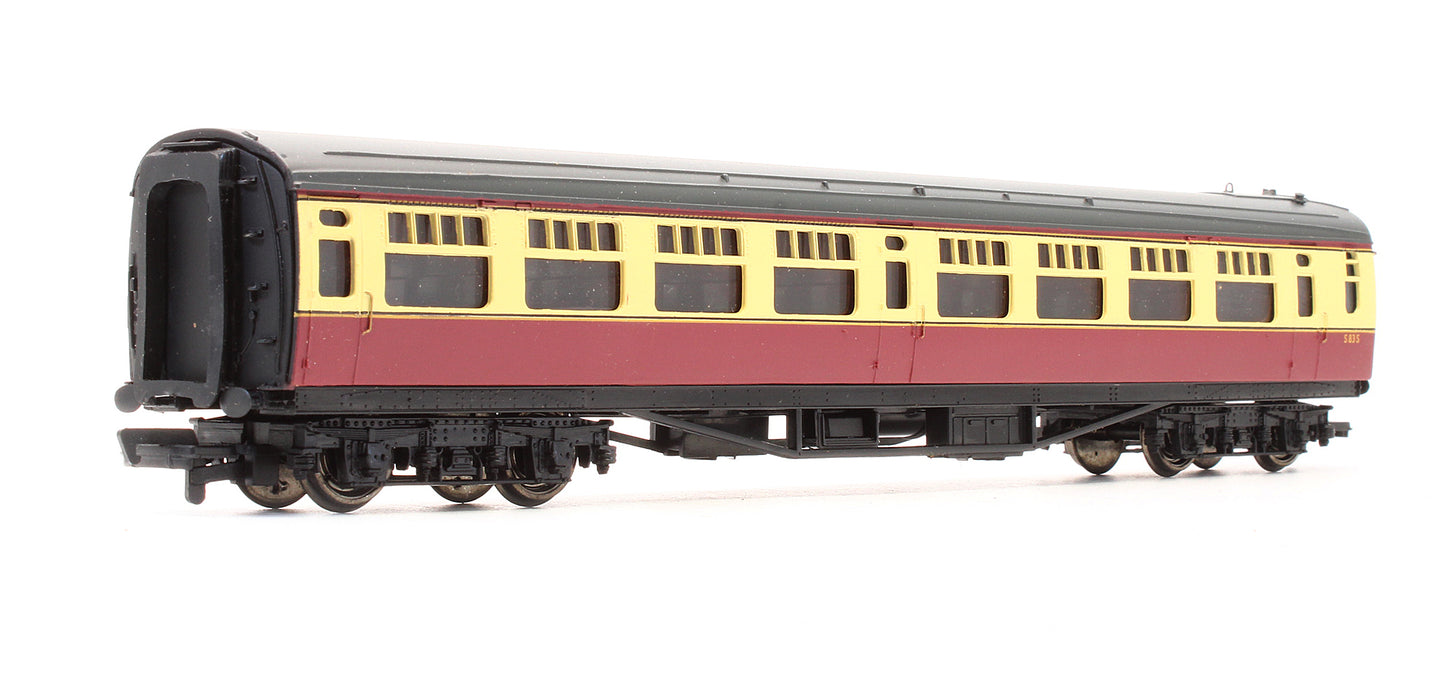 Pre-Owned 34-528 63ft Bulleid Corridor 2nd Coach BR Crimson & Cream 'S83S'