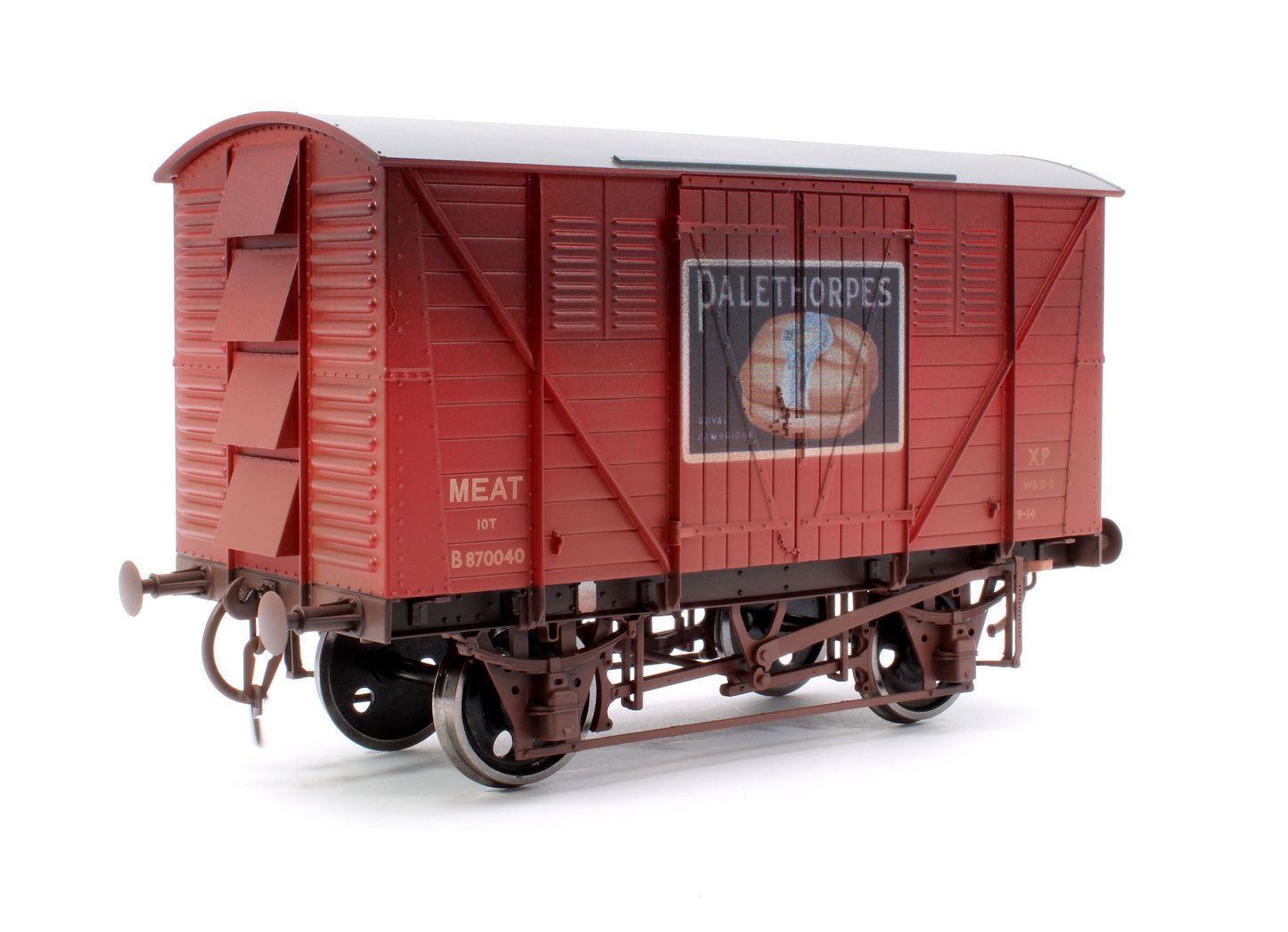 BR Meat Van Crimson Palethorpe Sausages No.B870040 - Weathered