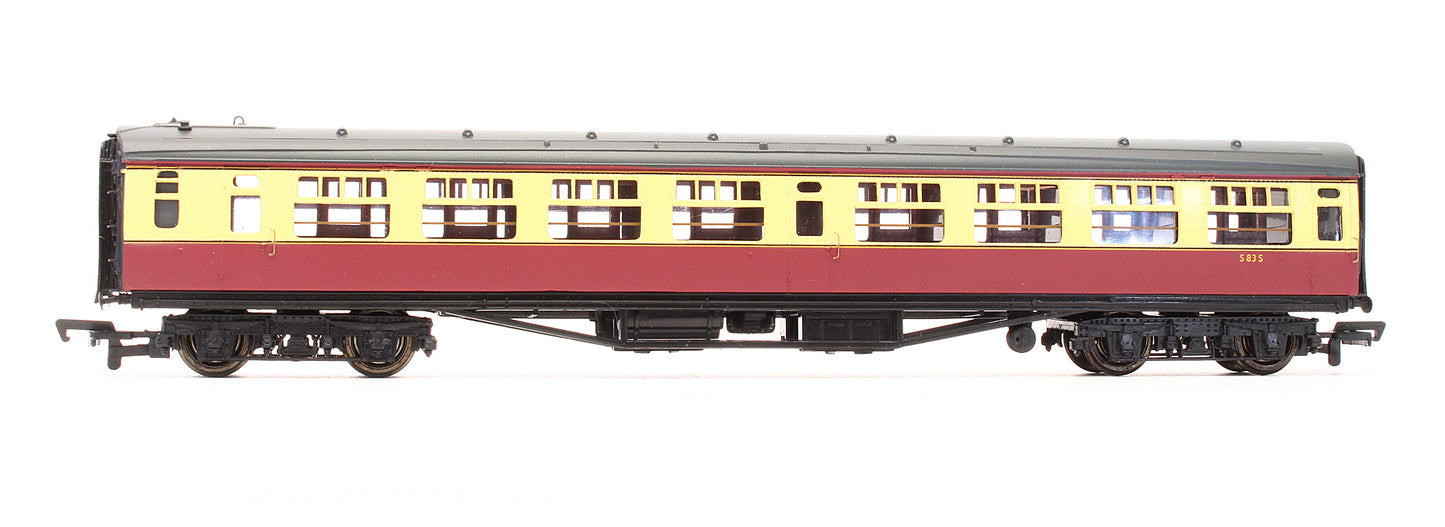 Pre-Owned 34-528 63ft Bulleid Corridor 2nd Coach BR Crimson & Cream 'S83S'
